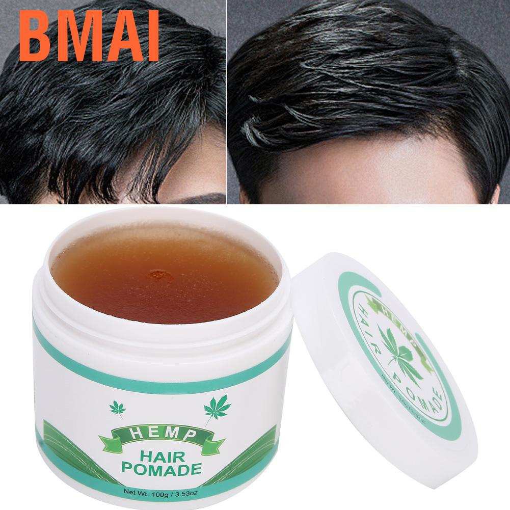 Bmai Hair Styling Wax  Strong Holding Modeling Pomade Hairstyle Cream Long‑Lasting Edge Control Gel or Men and Women 100g