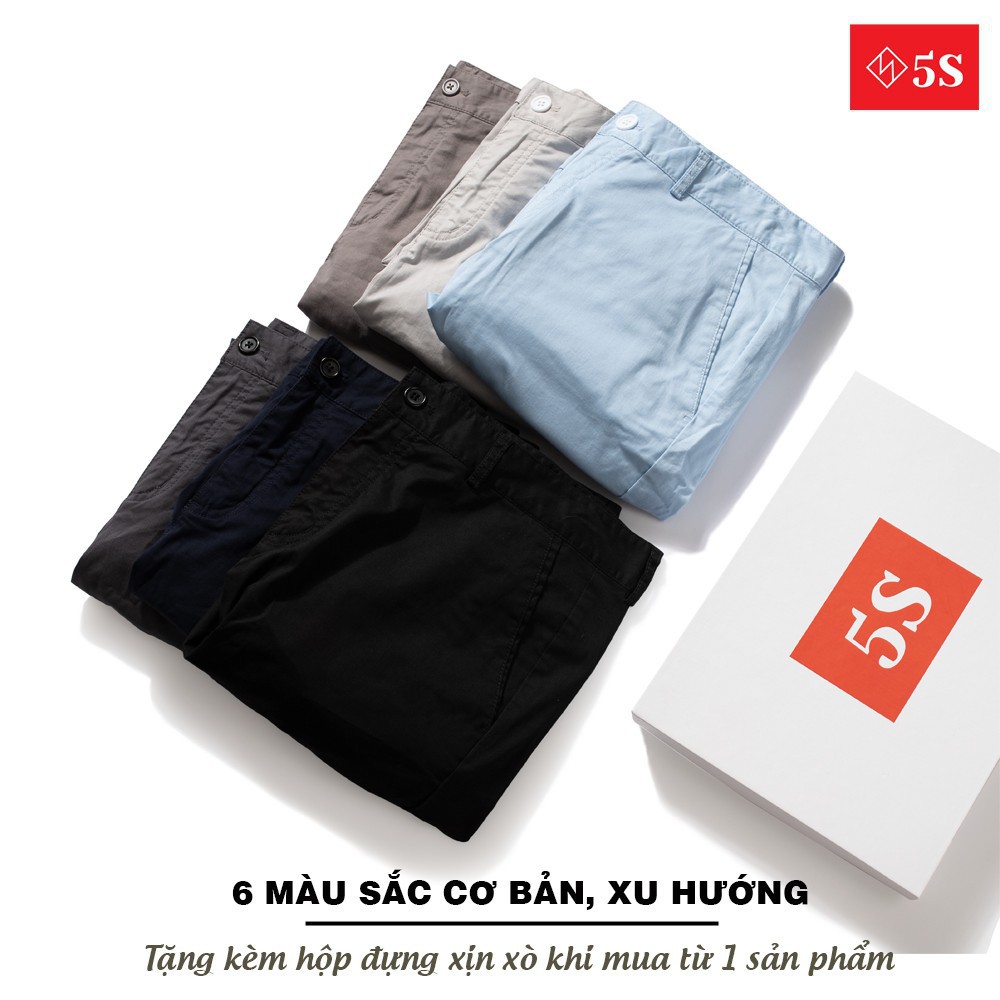 Quần Short Nam Kaki 5S (6 màu), Chất Liệu Cotton Premium Co Giãn Tốt, Lưng Cài  Cúc Trẻ Trung  (QSK21050-01) | BigBuy360 - bigbuy360.vn