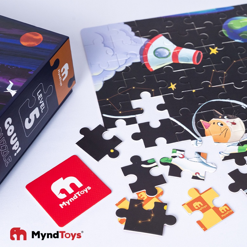 Đồ Chơi Xếp Hình MyndToys - GO UP! Puzzle – Level 5 – Luna Adventure (Cho Bé Từ 4 Tuổi)