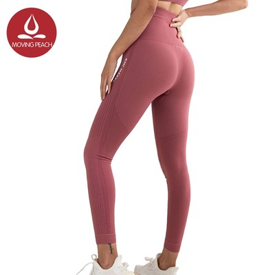 Quần legging MOVING PEACH ALT eo cao bó sát thời trang tập thể thao cho nữ