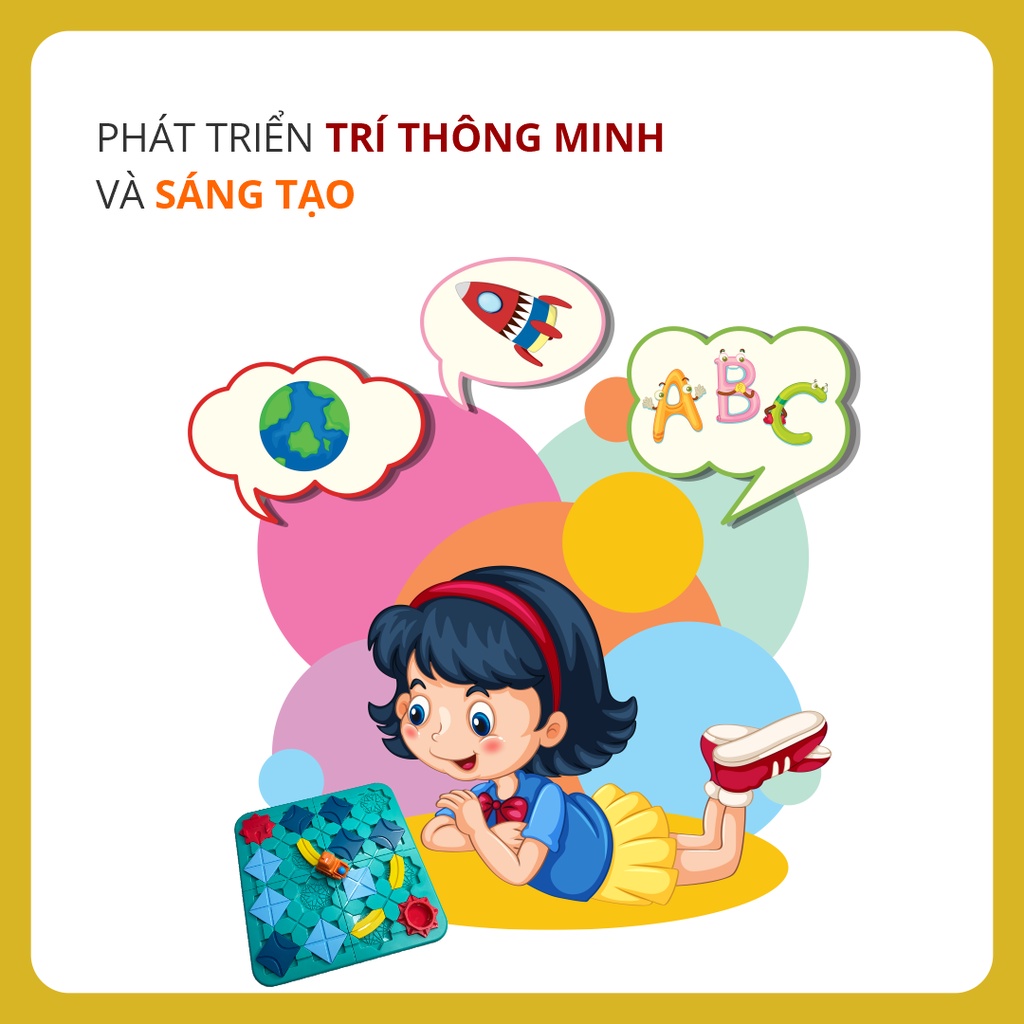 Đồ chơi giải mã mê cung Cutis, giúp bé phát triển trí thông minh với nhiều thử thách, phù hợp cho bé từ 3 tuổi