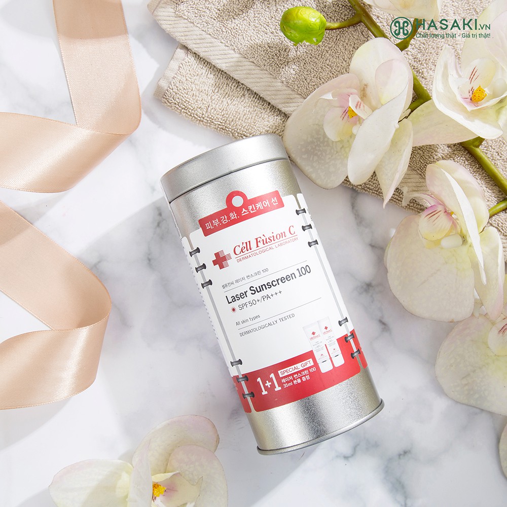 Kem Chống Nắng Céll Fùsion C Cho Da Sau Laser SPF50+ PA+++ 35ml x 2 Tuýp