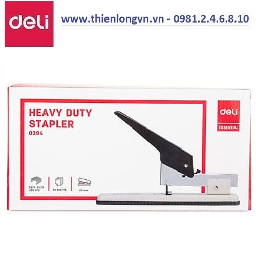 Dập ghim bấm kim trung 80 tờ Deli - E0394