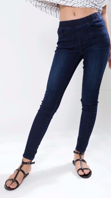 Jeans xuất lưng thun