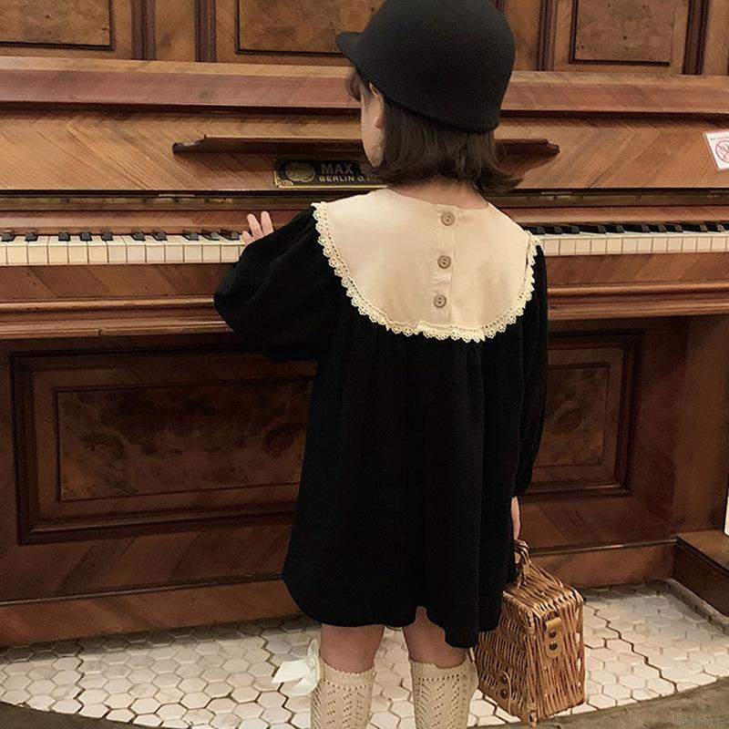 Đầm Công Chúa Tay Dài Thêu Họa Tiết Phong Cách Phương Tây Dành Cho Bé Gái