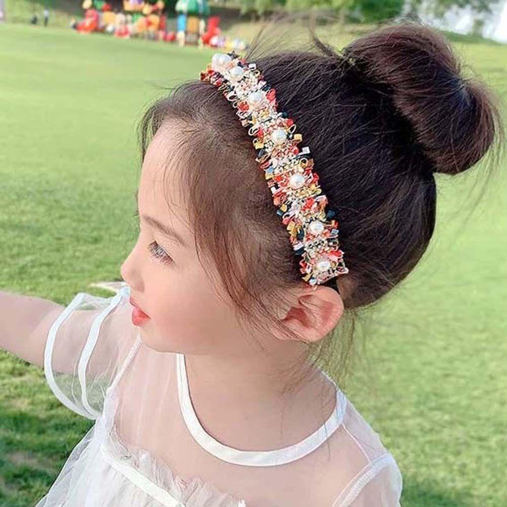 Băng Đô Cài Tóc Phối Ren Xinh Xắn Ngọt Ngào Cho Bé Gái