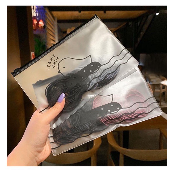 Combo 100 Dây Buộc Tóc Tặng Kèm Túi Zip Angry Bird