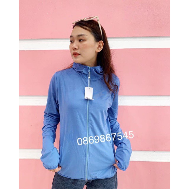 Áo chống nắng thông hoi túi cuộn - Vải Nhập
