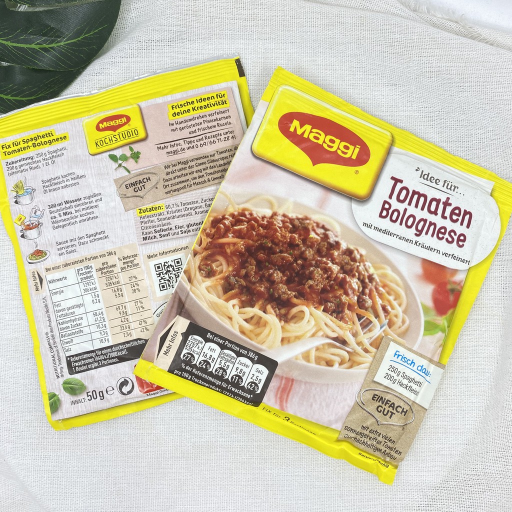 Gia vị nấu mỳ Spaghetti Maggi ngon chuẩn vị nhà hàng