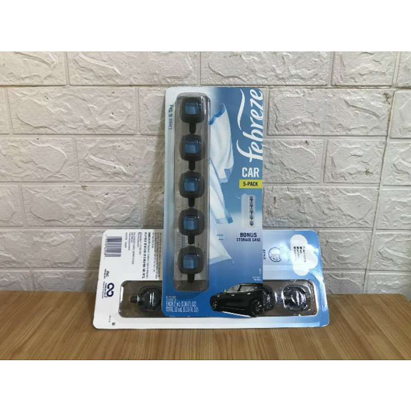 Vỉ 5 nắp Nước hoa xe hơi khử mùi Febreze Car