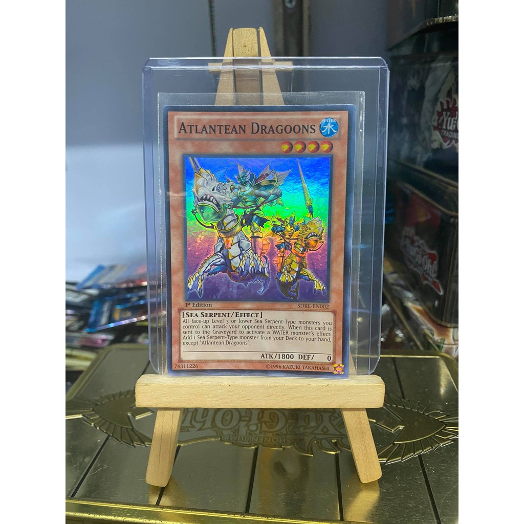 [ Dưa Hấu Yugioh ] Lá bài thẻ bài Atlantean Dragoons - Super Rare - Tặng bọc bài nhựa bảo quản