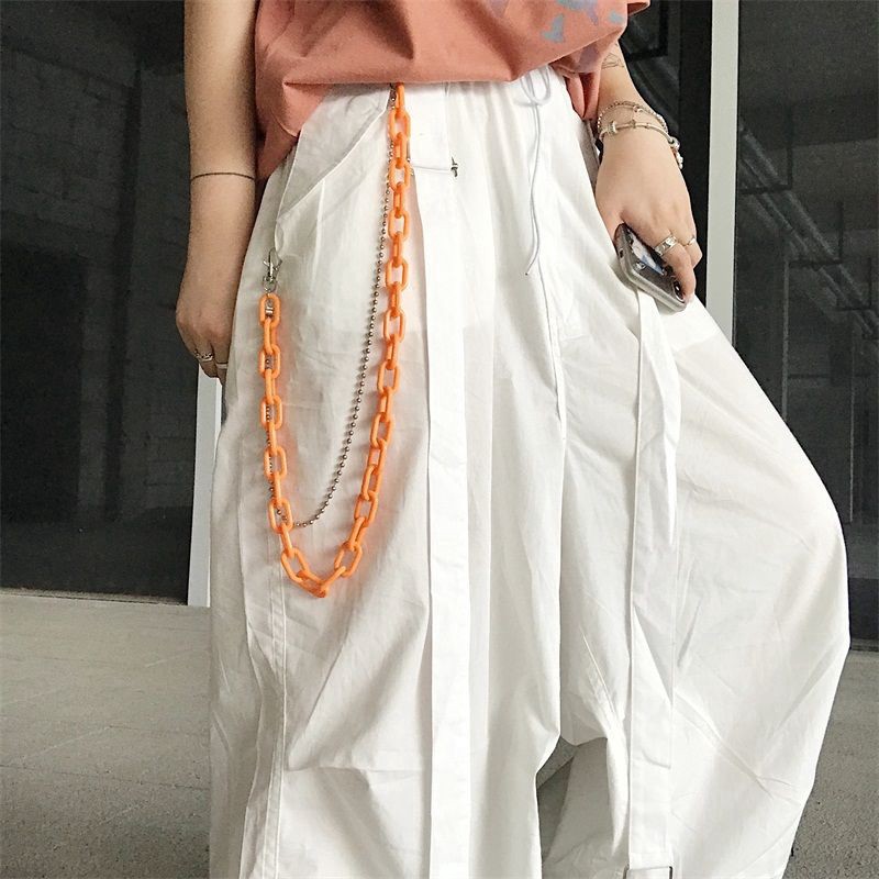 Dây Xích Đeo Quần Phong Cách Hip Hop Cá Tính Cho Nam Và Nữ 236016Thắt Lưng Dây Xích Nhựa Resin Phiên Bản Hàn Quốc Hợp Thời Trang