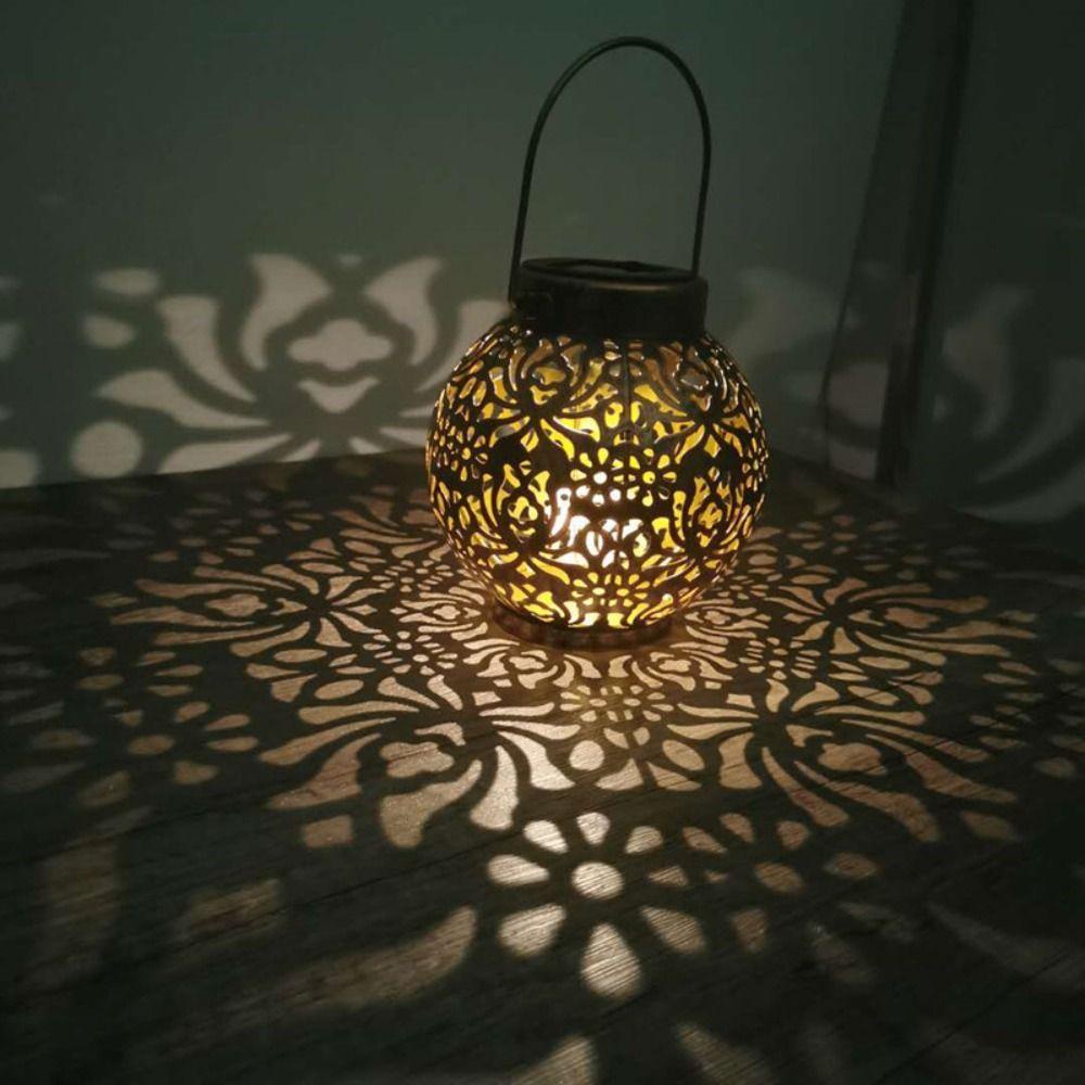 YIYU Đèn Lồng Năng Lượng Mặt Trời Chống Thấm Nước Chất Lượng Cao Sáng Tạo Treo Trang Trí Sân Vườn TYLER1