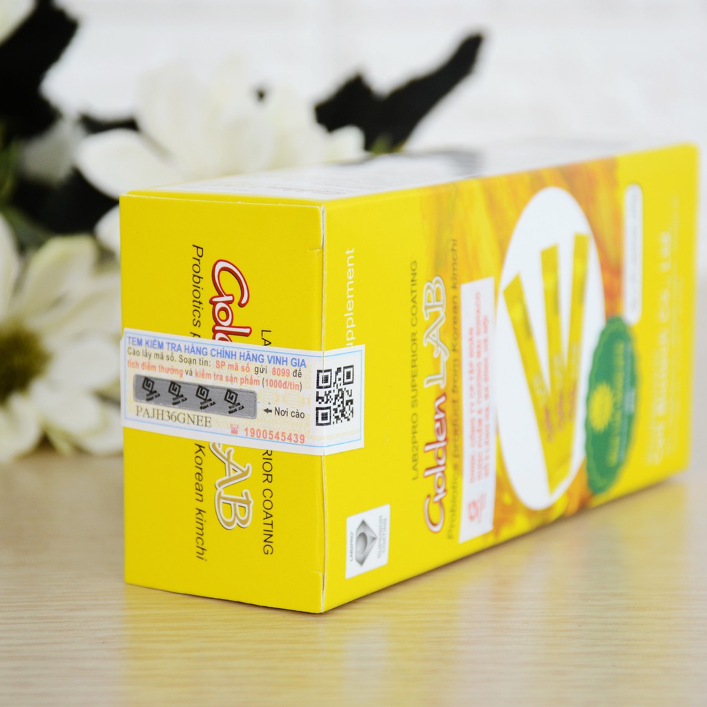 ✅ Men vi sinh Golden LAB – Bổ sung lợi khuẩn, tăng cường tiêu hóa, hấp thu dưỡng chất, giảm đầy hơi, tiêu chảy, táo bón