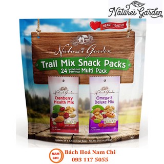 Hạt Hỗn Hợp Nature's Garden Trail Mix Snack Packs 24 Túi (34g) - Nhập Khẩu Mỹ - 816g