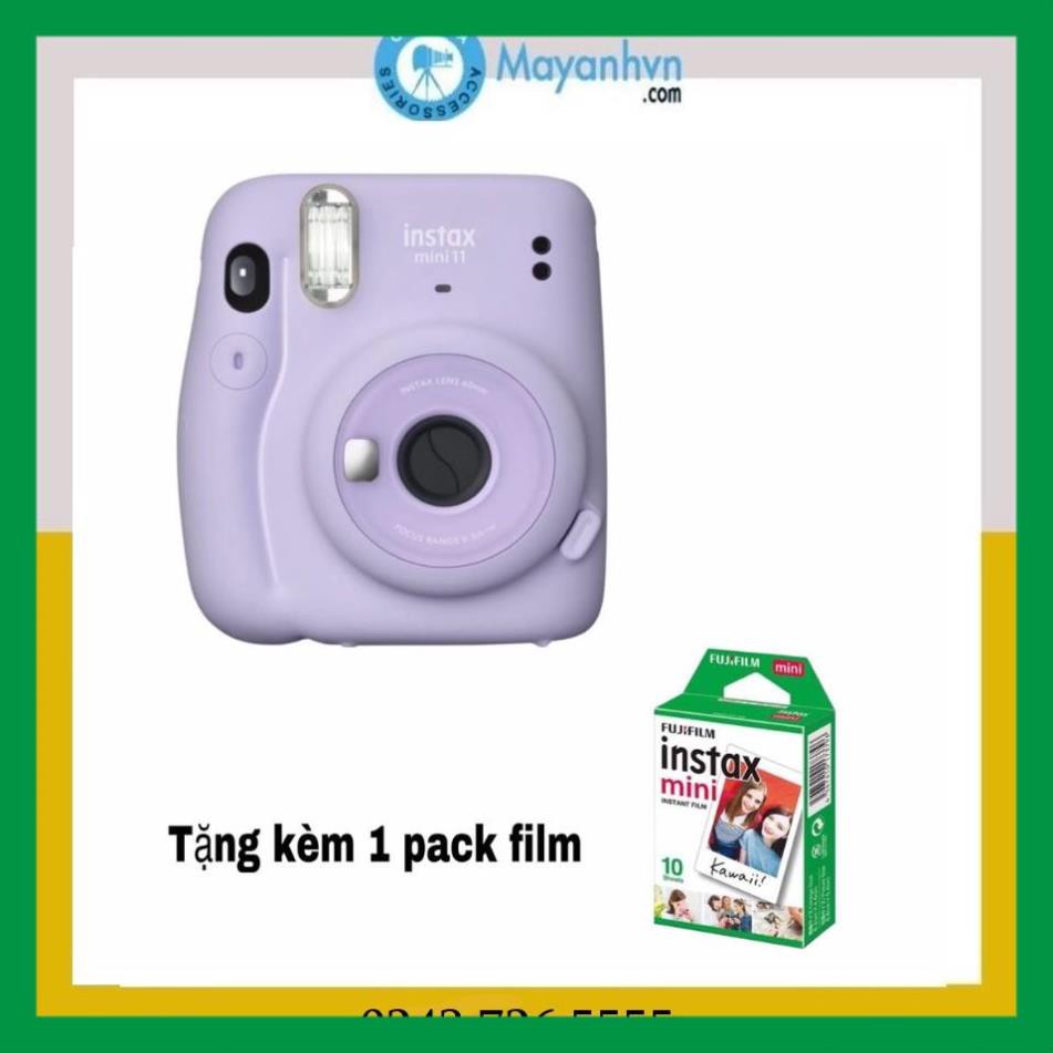 [ Outnet ] - Máy ảnh lấy ngay Fujifilm Instax mini 11 các màu + 1 pack film mini 10 kiểu - BH 24 tháng