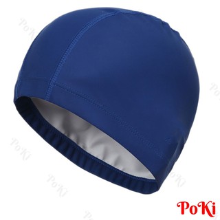 Nón bơi, mũ bơi BL - XANH, chất liệu SIÊU co giãn PU cho người lớn, mềm mại CHỐNG thấm nước, ôm đầu cao cấp - POKI