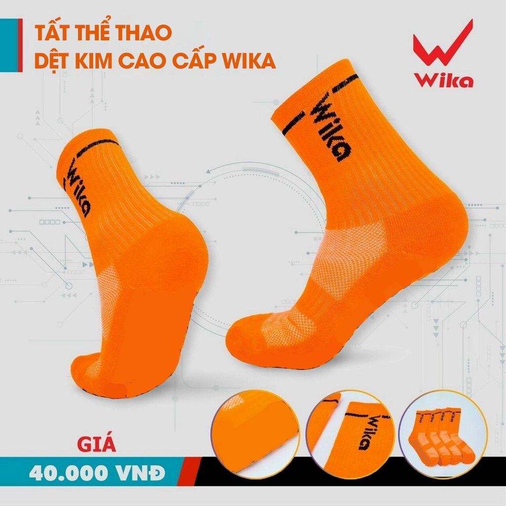 Tất vớ dệt kim chính hãng Wika - dành cho thể thao, bóng đá, bóng chuyền, thời trang, nam nữ. Thương hiệu Nike, Adidas.
