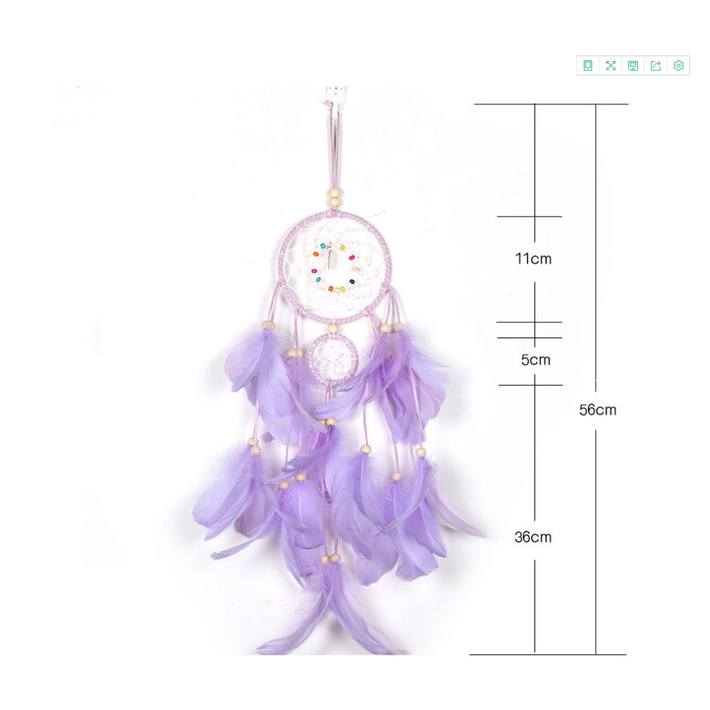 Lưới bắt giấc mơ đính lông vũ có đèn LED | BigBuy360 - bigbuy360.vn