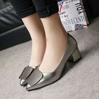 Giầy cao gót 5 phân da bóng