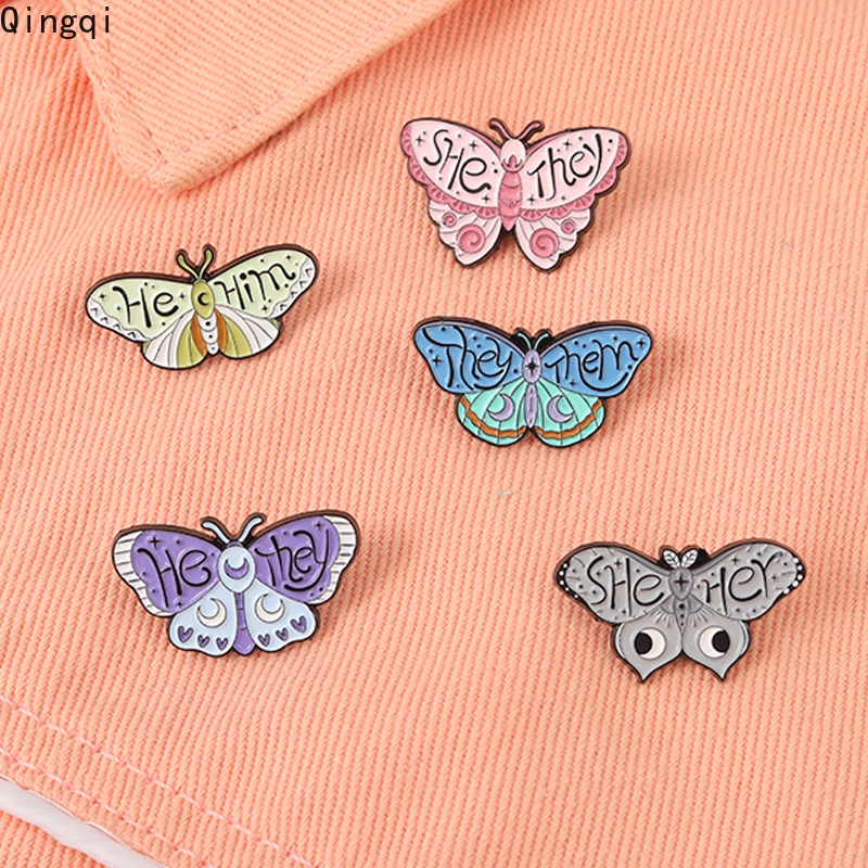 Huy hiệu cài áo Miss Zoe hình bươm bướm hoạt hình nhiều màu sắc dễ thương cho bé