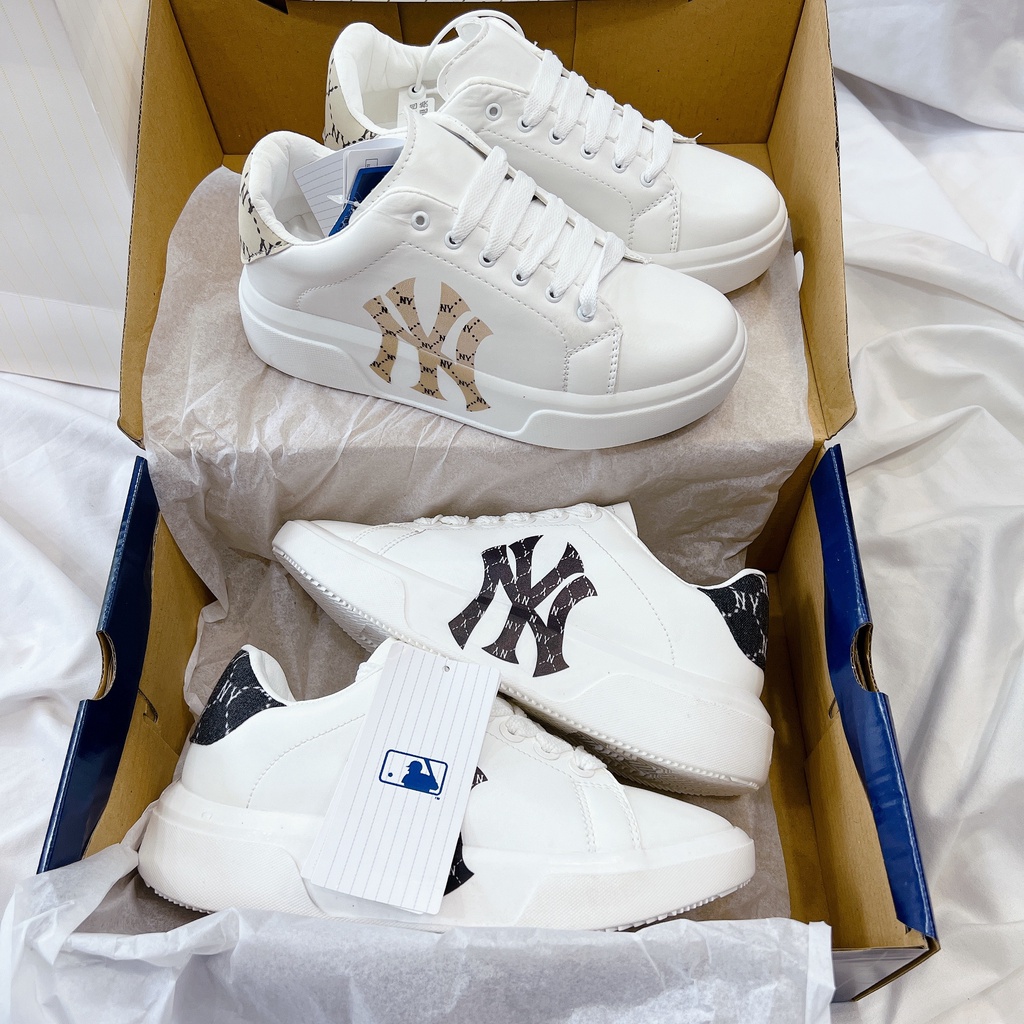 Giày Thể Thao Nữ Nam Ngô Thắng MIB Kết Hợp MC Queen 2022 Đế Cao 6Cm Màu Trắng