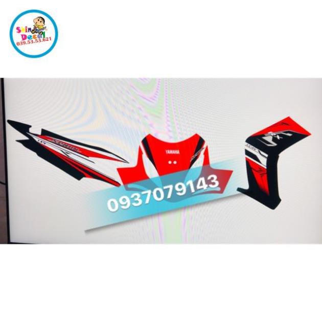 Tem rời ex 2010 RX đỏ đen chống nước 3 lớp ko bay màu