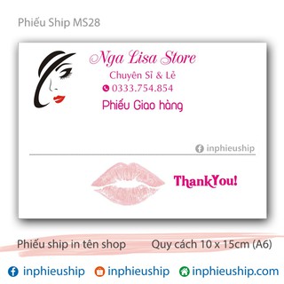 Phiếu giao 400 tờ MS28