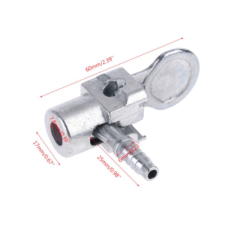 Ống Bơm Bánh Xe Hơi Mini Có Khóa 1/4 Inch