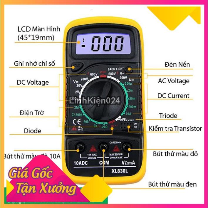 Fg666 Đồng hồ đo điện XL830L, XL 830 nhỏ gọn