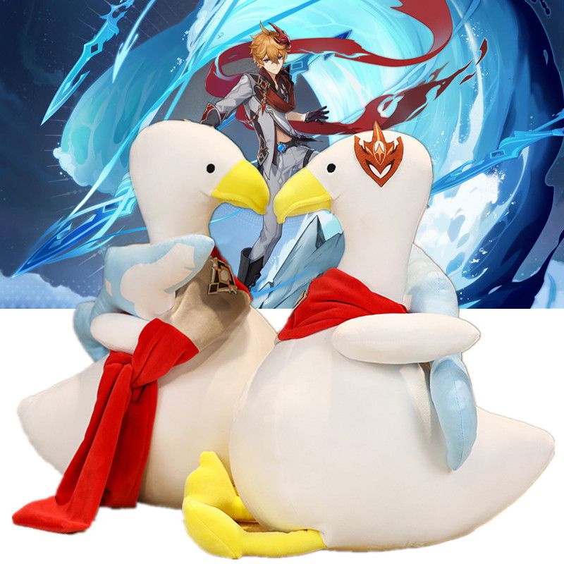 Đồ chơi vịt nhồi bông bằng vải lông phong cách Genshin Impact Tartaglia