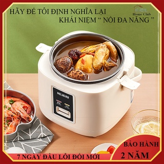 Nồi cơm điện mini, nồi cơm điện đa chức năng 2L công nghệ mới nhất, chống dính tuyệt đối. Bảo hành 2 năm toàn quốc.
