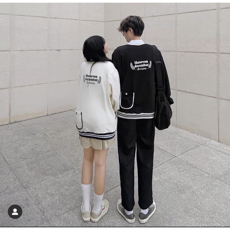 Áo Khoác Cardigan Nữ Dày Dáng Dài Rộng V túi ngực TSO Club dáng Hàn Quốc basic 2 màu trắng đen