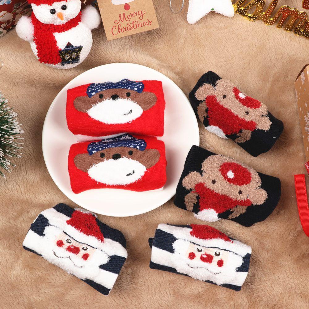 Tất Giáng Sinh Hình Ông Già Noel Tuần Lộc Dễ Thương