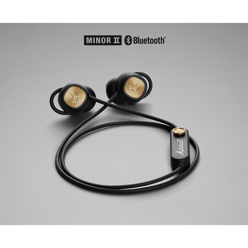 Tai Nghe Nhét Tai Marshall Minor II Kết Nối Bluetooth Không Dây Âm Thanh HIFI Có Micro Chất Lượng Cao