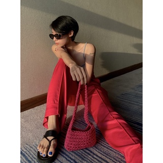 Ojosh - túi len móc đeo vai o crochet bag