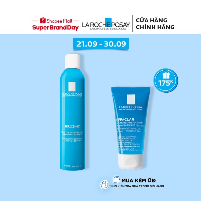 Nước khoáng giúp làm sạch làm dịu da La Roche-Posay Serozinc 300ml