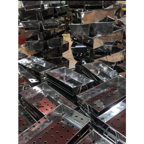Bếp nướng than hoa, BBQ ngoài trời Inox ( có bán cả vỉ rời cho từng khay )