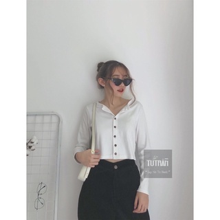 áo croptop thun tăm ( ảnh thật )