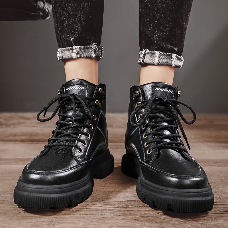 giày nam giày boot nam giày nam cao cổ boots giày cao cổ Chelsea boots Giày Bốt Da Thời Trang Dành Cho Nam