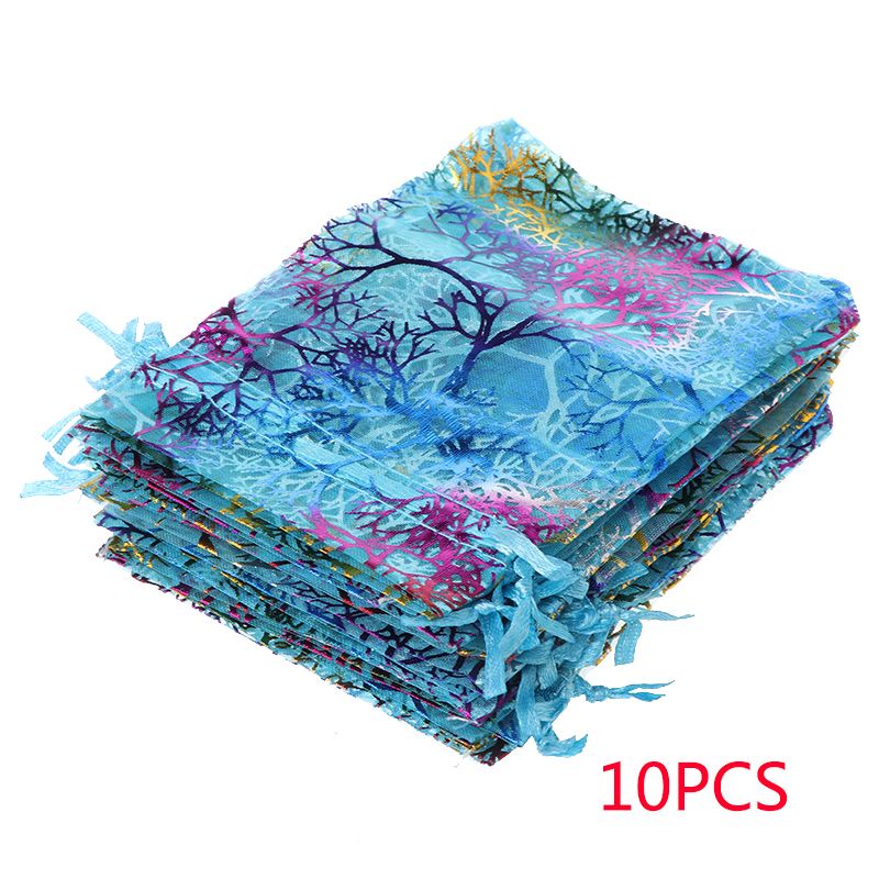 10 Túi Lụa Đựng Trang Sức Kích Thước 12X8cm