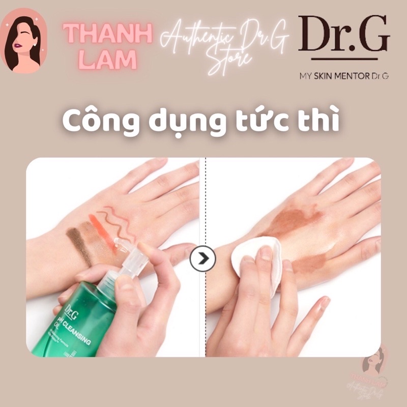 Dầu tẩy trang - nước tẩy trang cho da nhạy cảm Dr.g PH cleansing 200ML