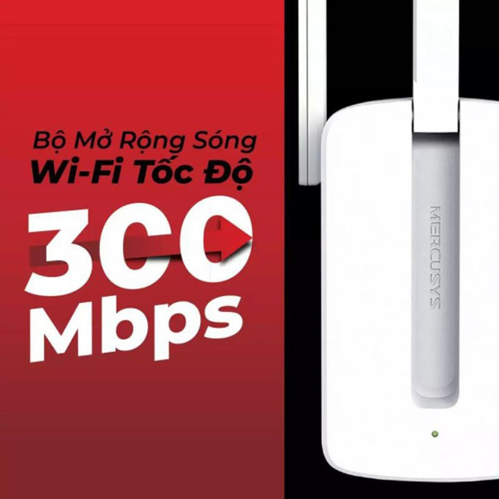 Bộ Kích Sóng Wifi 3 Râu Mercusys MW300RE Cực Khỏe , Thu Phát Sóng Tốc Đô Cao , Ổn Định