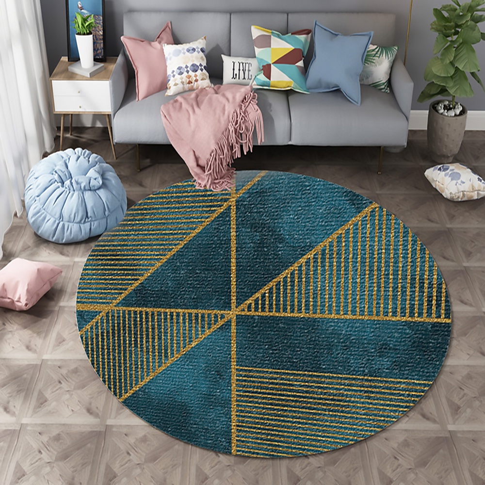 Thảm Chân Ghế Trang Trí - Đường Kính 60cm - Giao Ngẫu Nhiên Mẫu