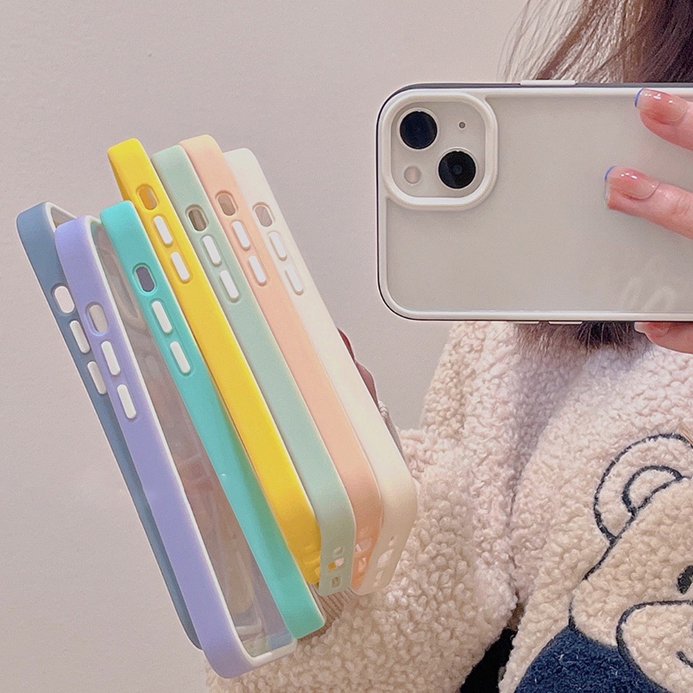 Ốp Điện Thoại TPU Mềm Trong Suốt Chống Sốc Chống Bụi Cho IPhone 14 13 12 11 Pro Max X XR 8 7 Plus