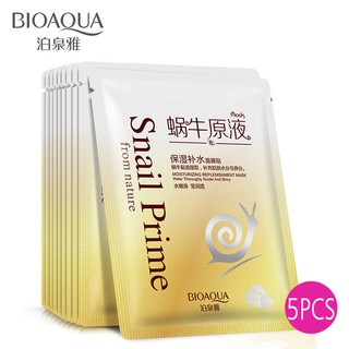 5 mặt nạ Bioaqua tinh chất ốc sên dưỡng da chống nhăn và thu lỗ chân lông