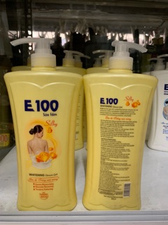 SỮA TẮM E100 SILKY vàng 800ml