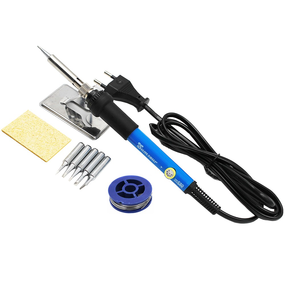 Mỏ Hàn Điện 80W Màn Hình LCD Có Thể Điều Chỉnh Được Kèm Đầu Hàn Sắt