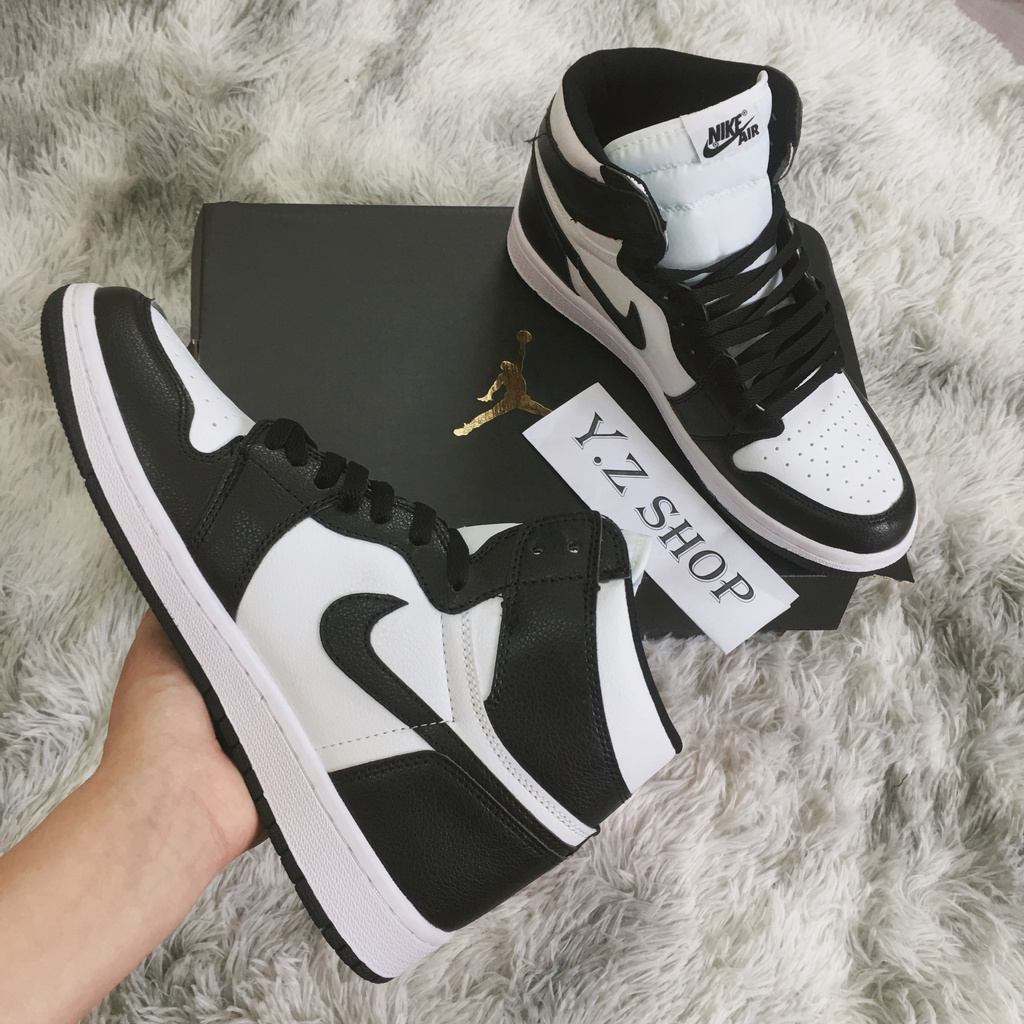 Giày Sneaker 🚚FREESHIP🚚 Giày Thể Thao JD1 Đen Trắng Cổ Cao Nam Nữ | BigBuy360 - bigbuy360.vn