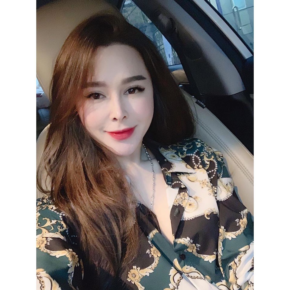 Áo sơ mi họa tiết xanh | BigBuy360 - bigbuy360.vn